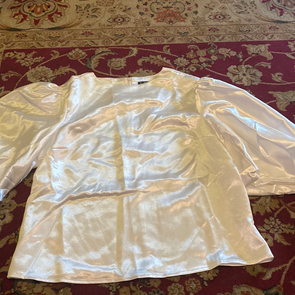 A beautiful shiny white blouse